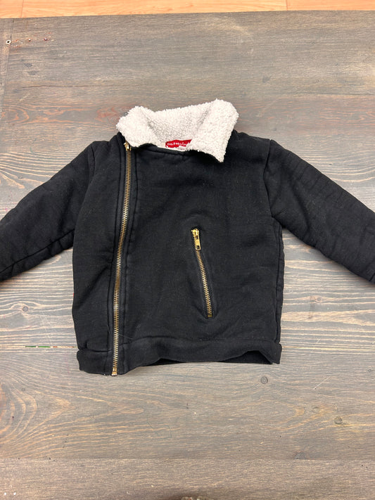 Oh baby 2t black Sherpa lined jacket