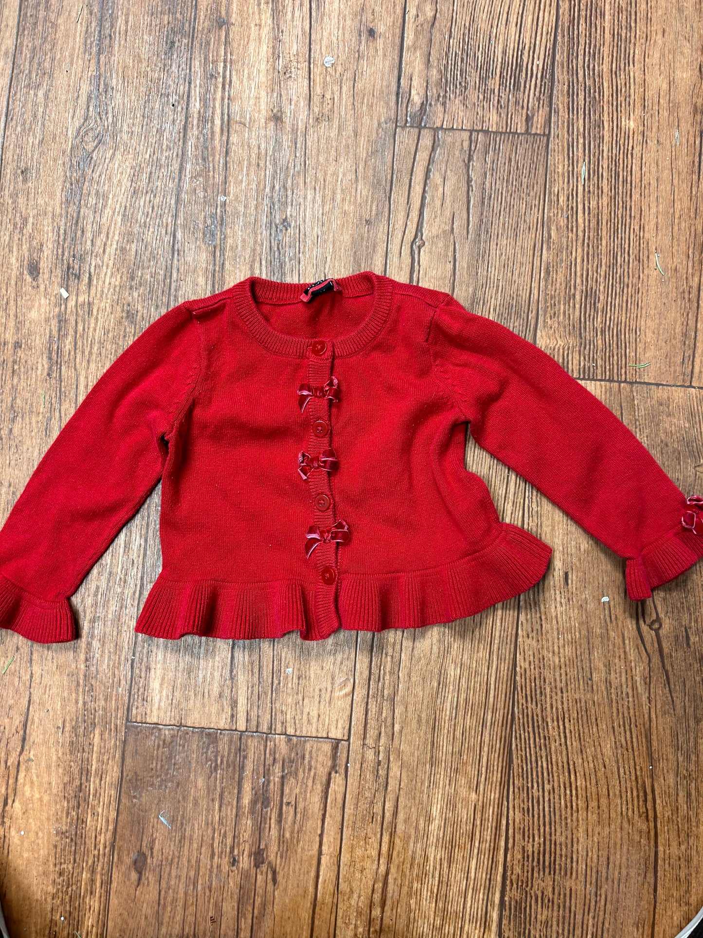 Children’s place 24m red cardigan