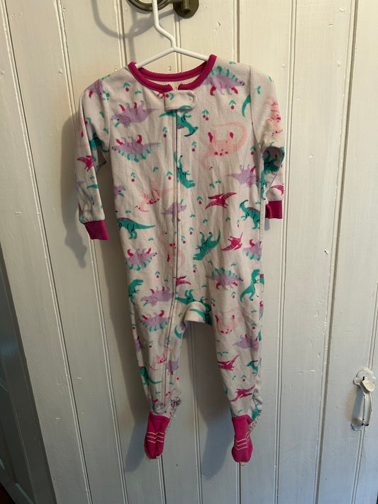 Carters 18m pink Dino fleece sleeper