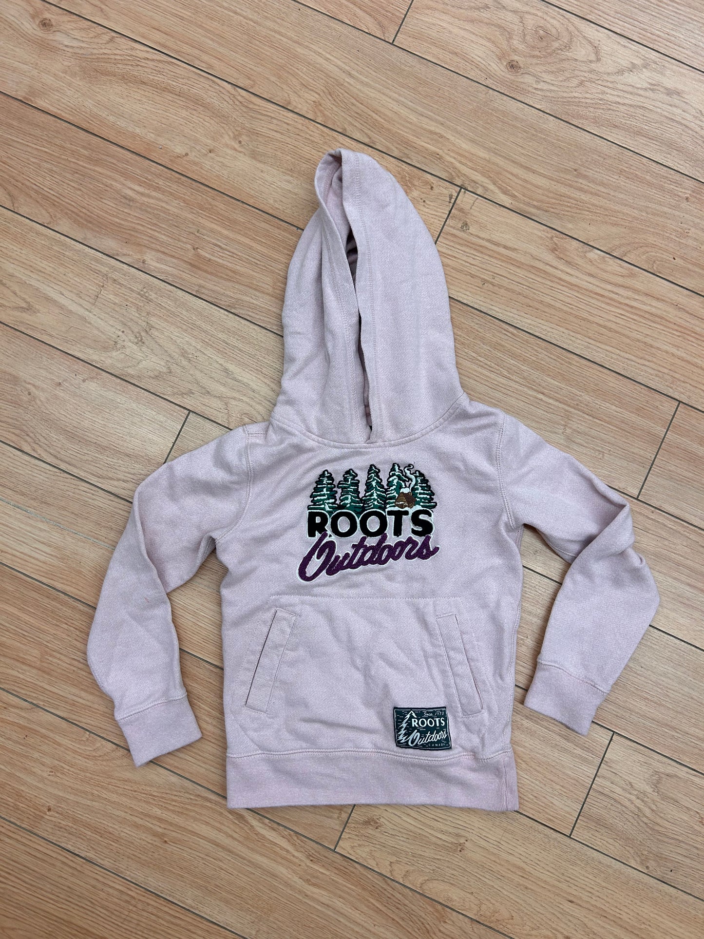 Roots 5/6 pink hoodie