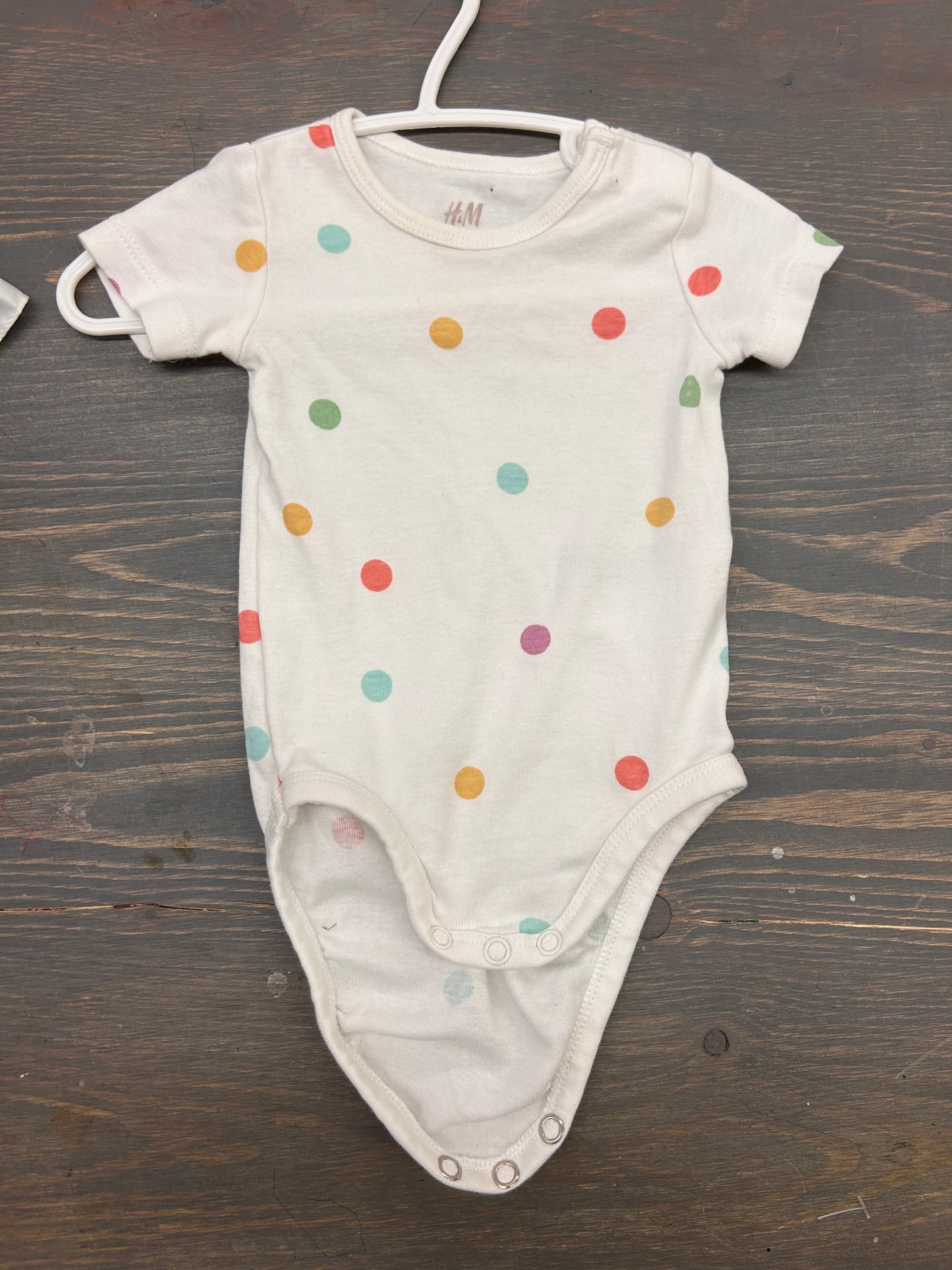 H&M 3m polka dot onesie