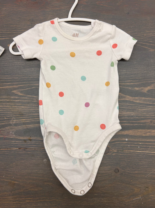 H&M 3m polka dot onesie