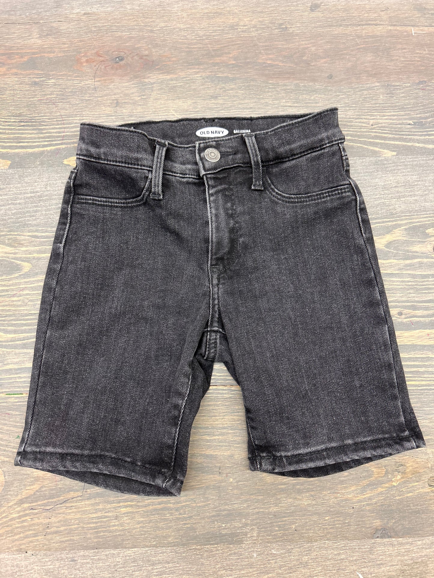 Old navy 8 black denim ballerina shorts