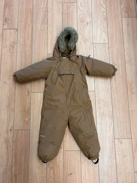 WHEAT 18m brown snow suit