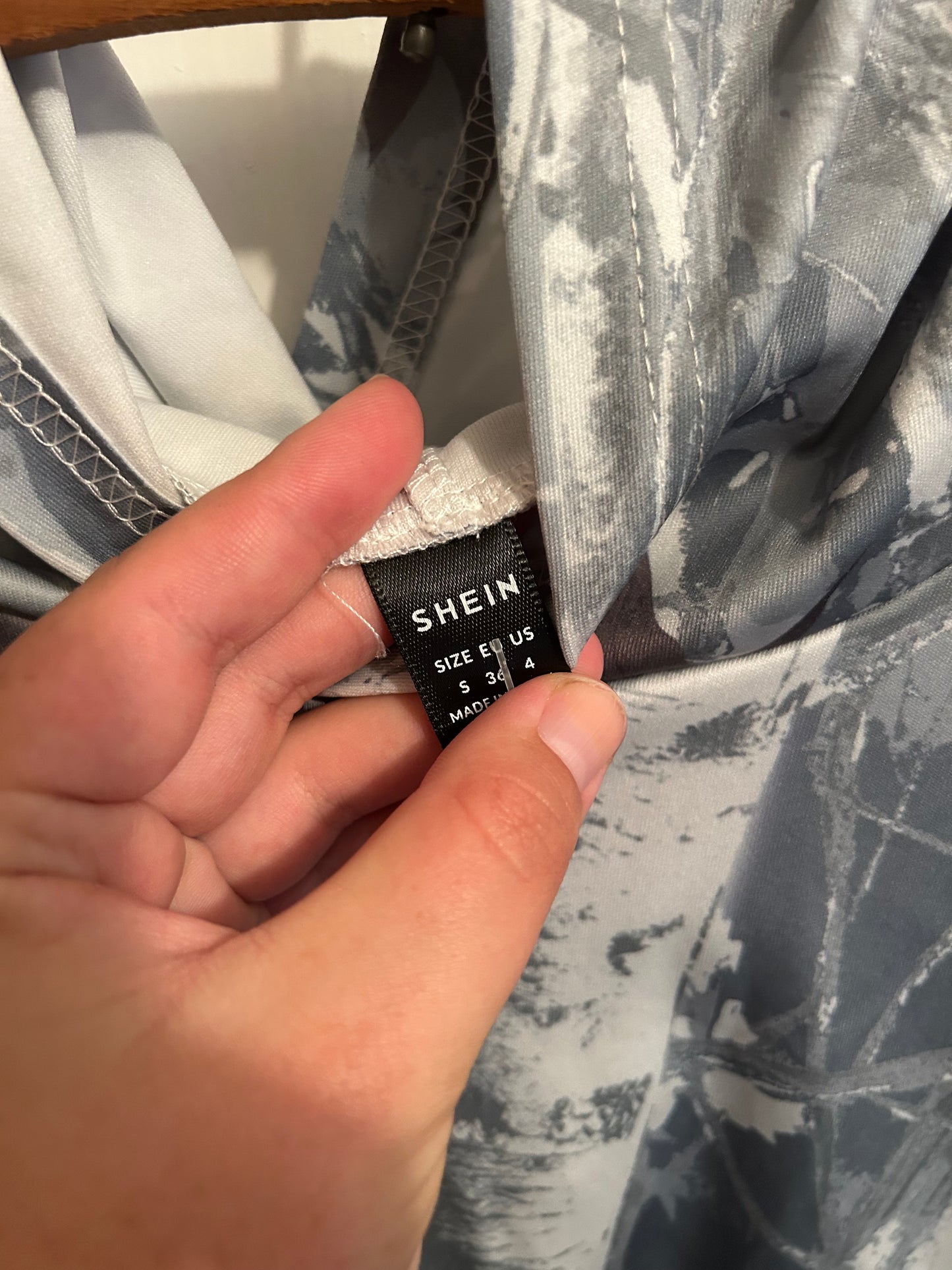 Shein small camo hoodie