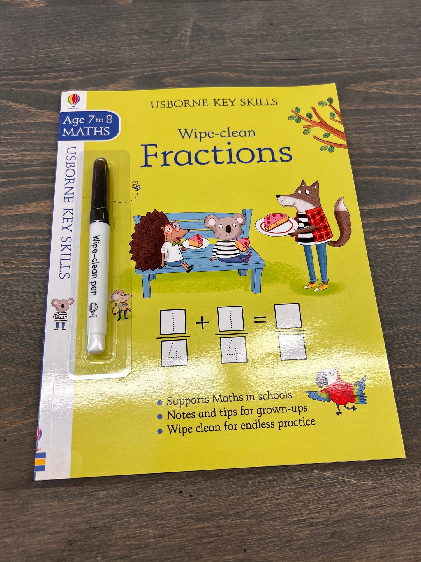 Usborne wipe clean fractions workbook