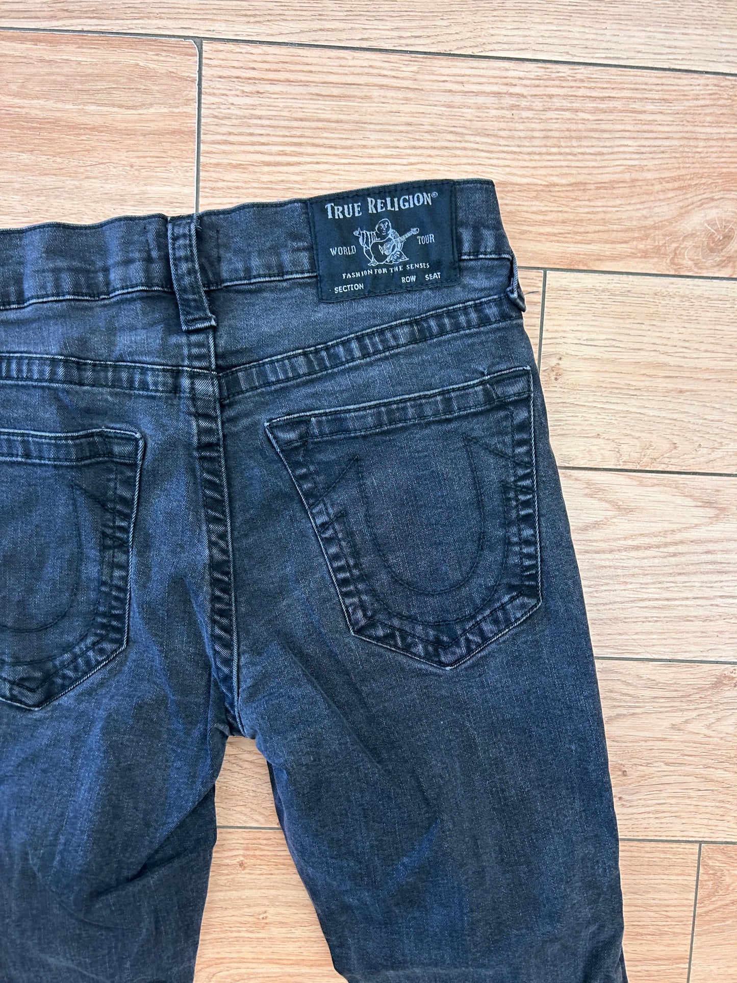 True religion men’s 32 black skinny jeans