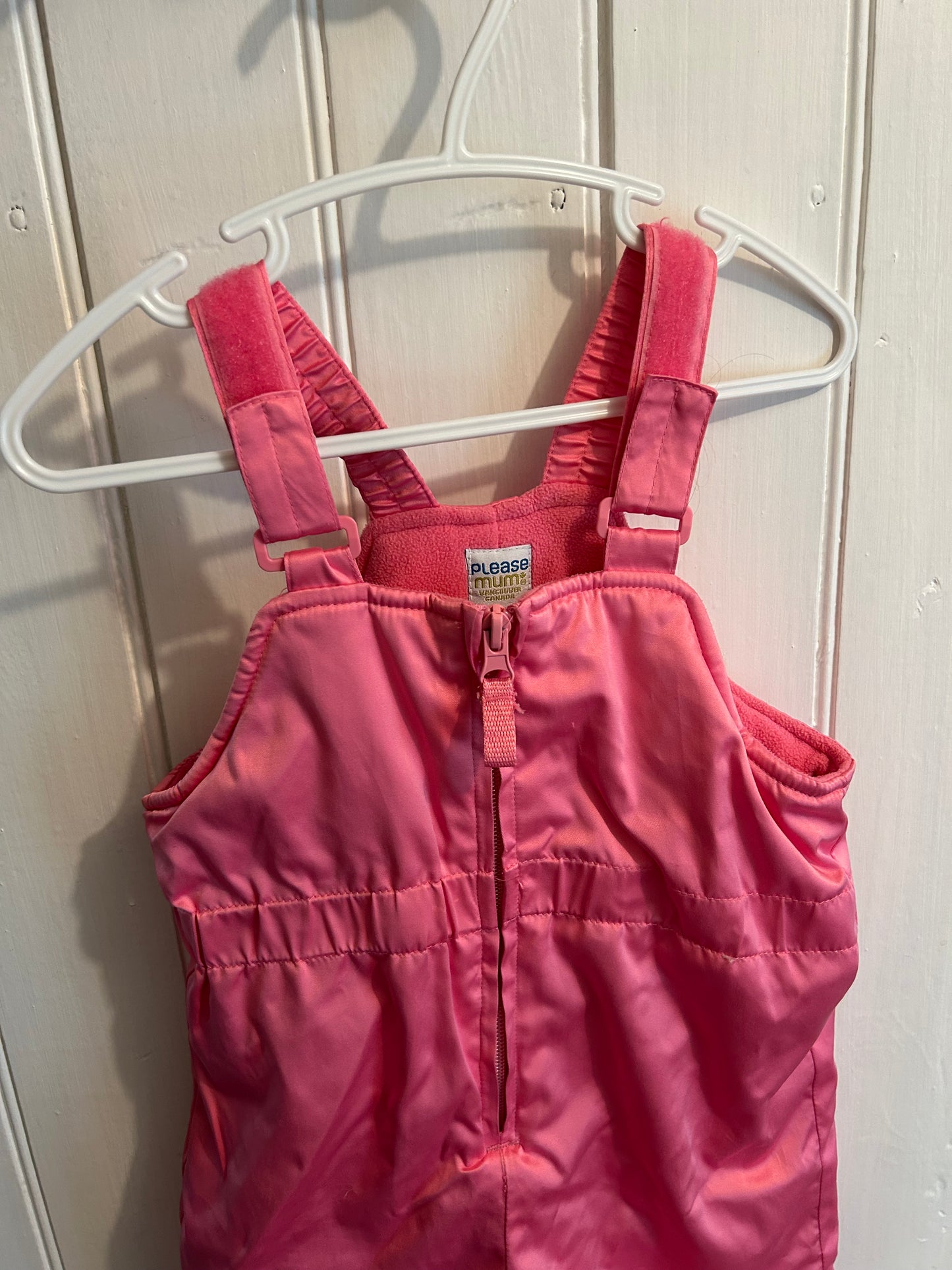 12m pink snowsuit set