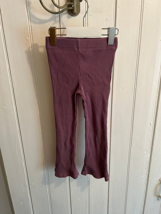 Rococo 3t purple ribbed flare pants