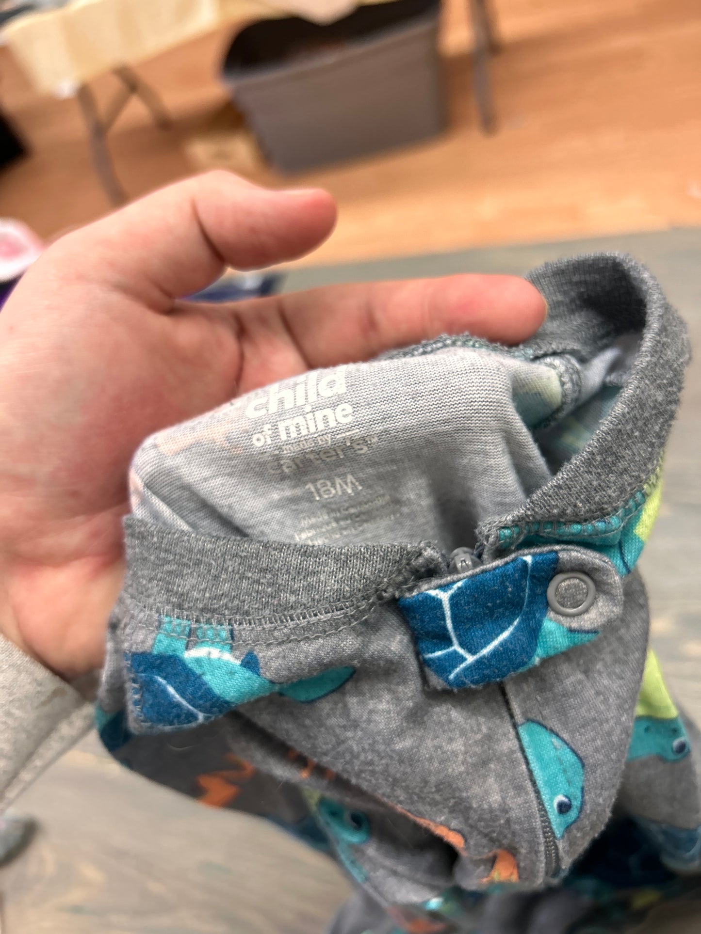 Carters 18m frog zip up sleeper