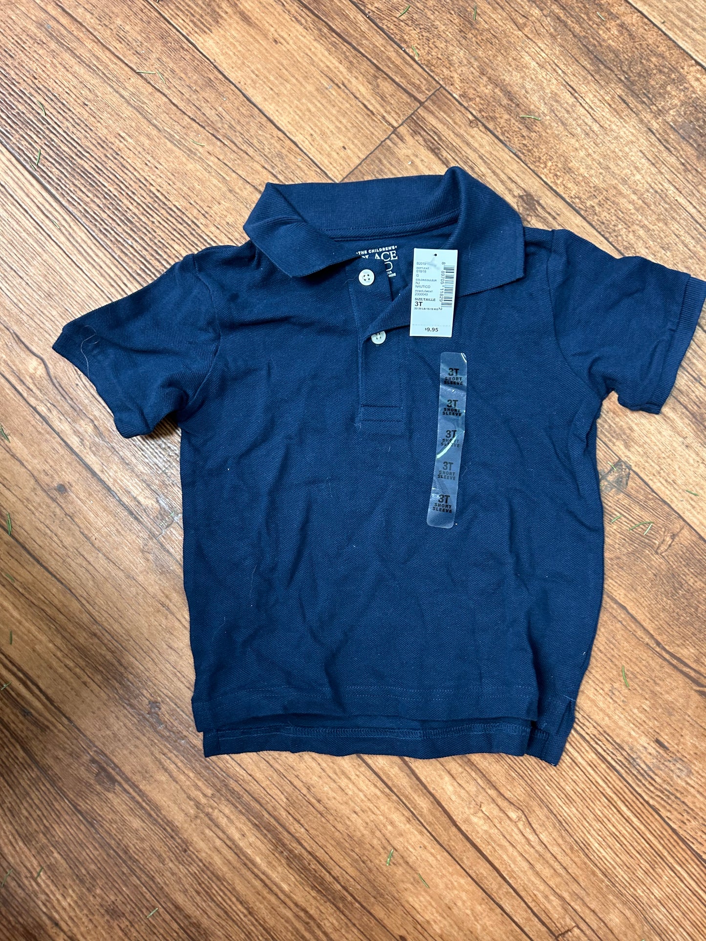 NEW children’s place 3t blue polo shirt