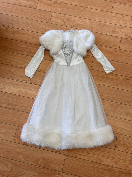 Authentic kids 7/8 white princess dress costume