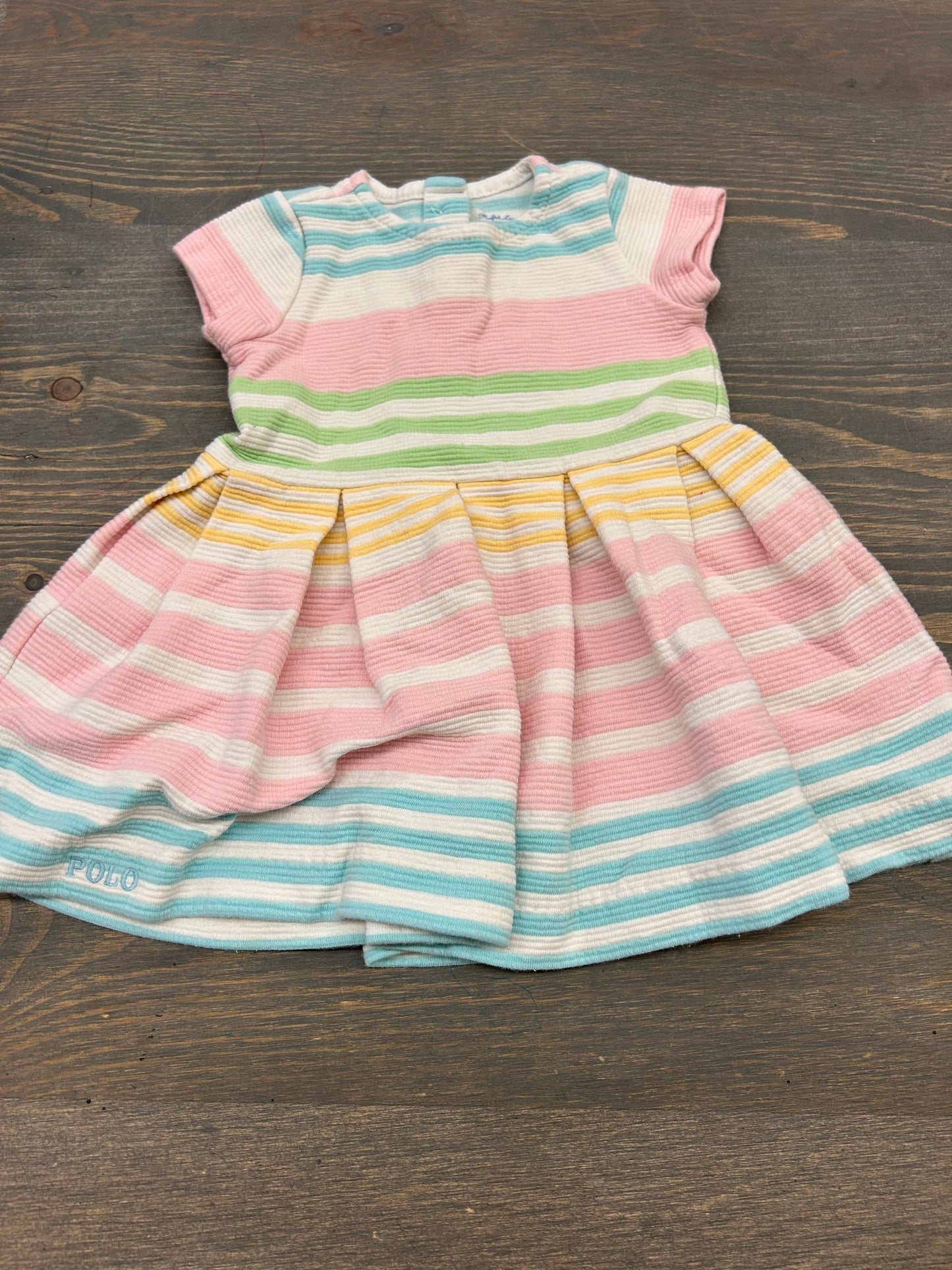 Ralph Lauren 6m pastel striped dress