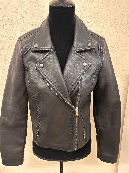 Tattoo medium black leather jacket