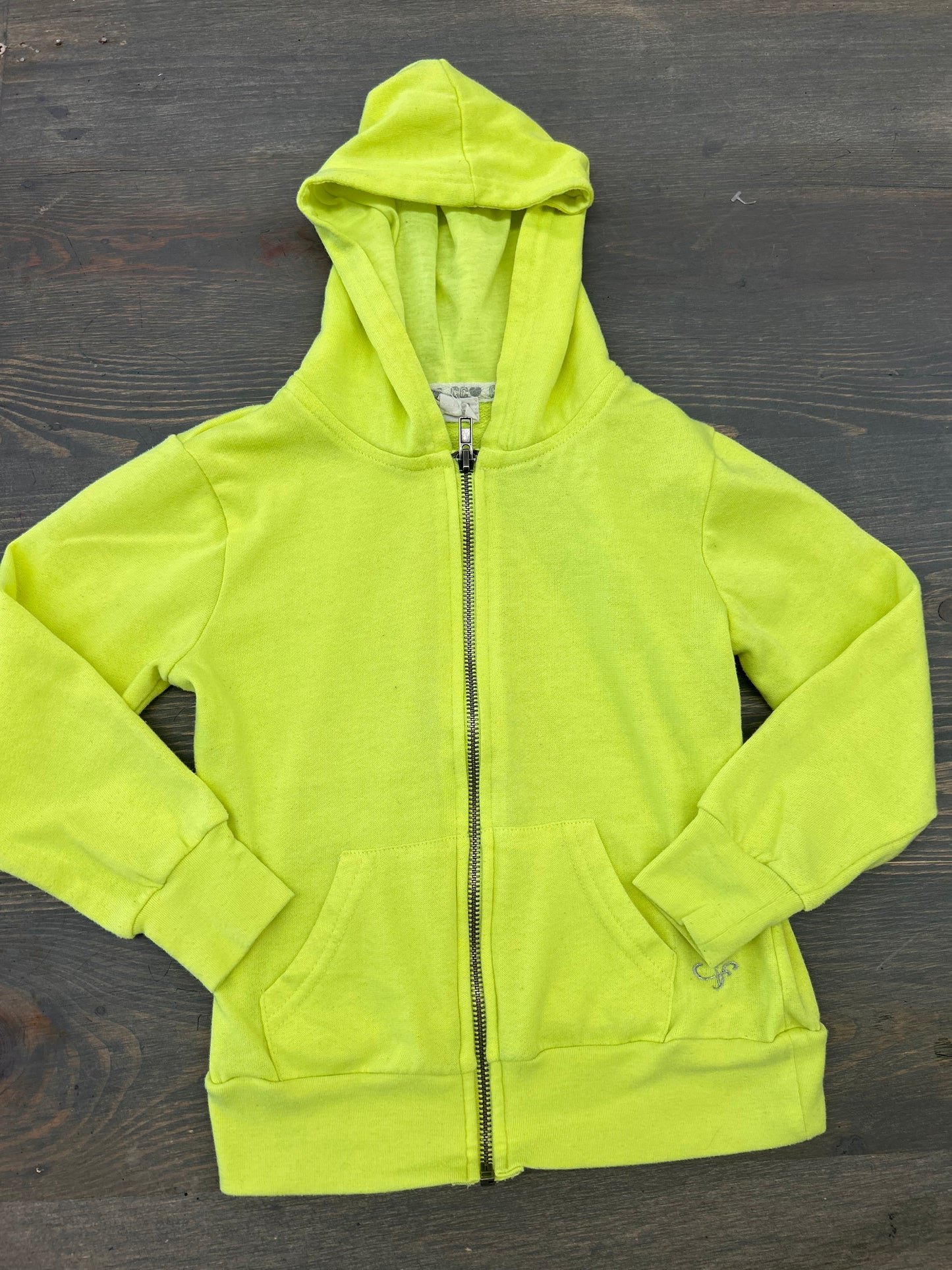 Candy couture 5/6 neon yellow hoodie