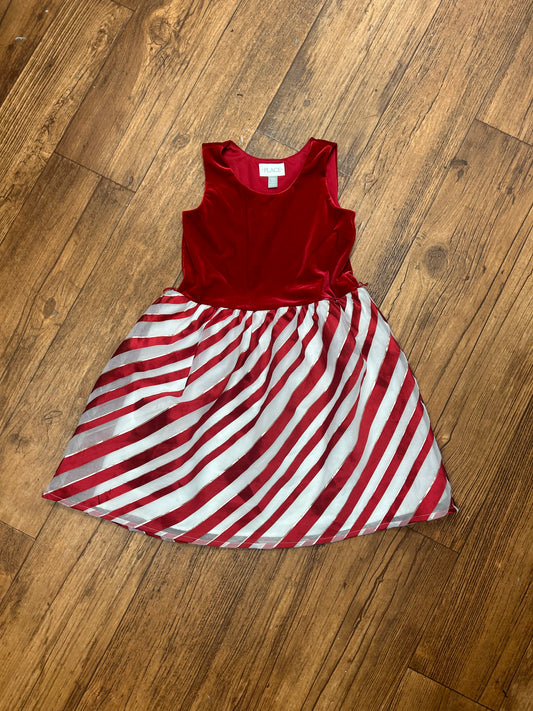 Children’s place 7/8 Sleeveless Red and White Striped Dress