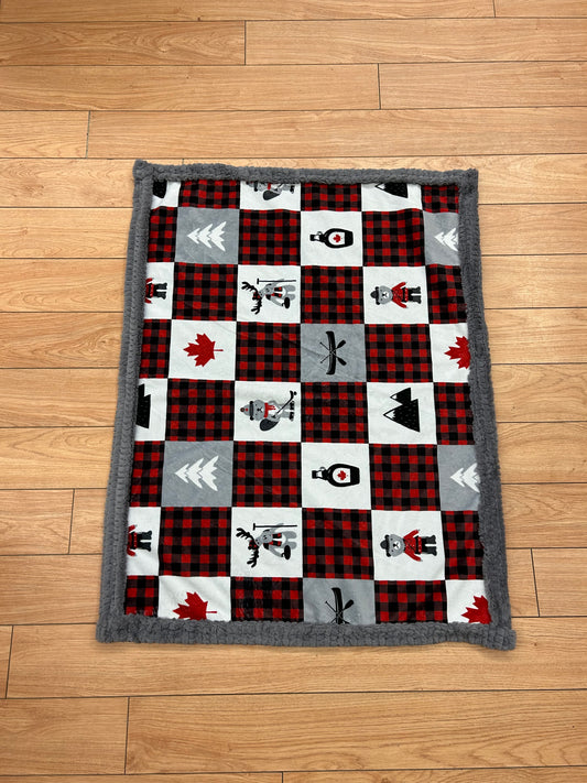 Canadian crib sized minky blanket