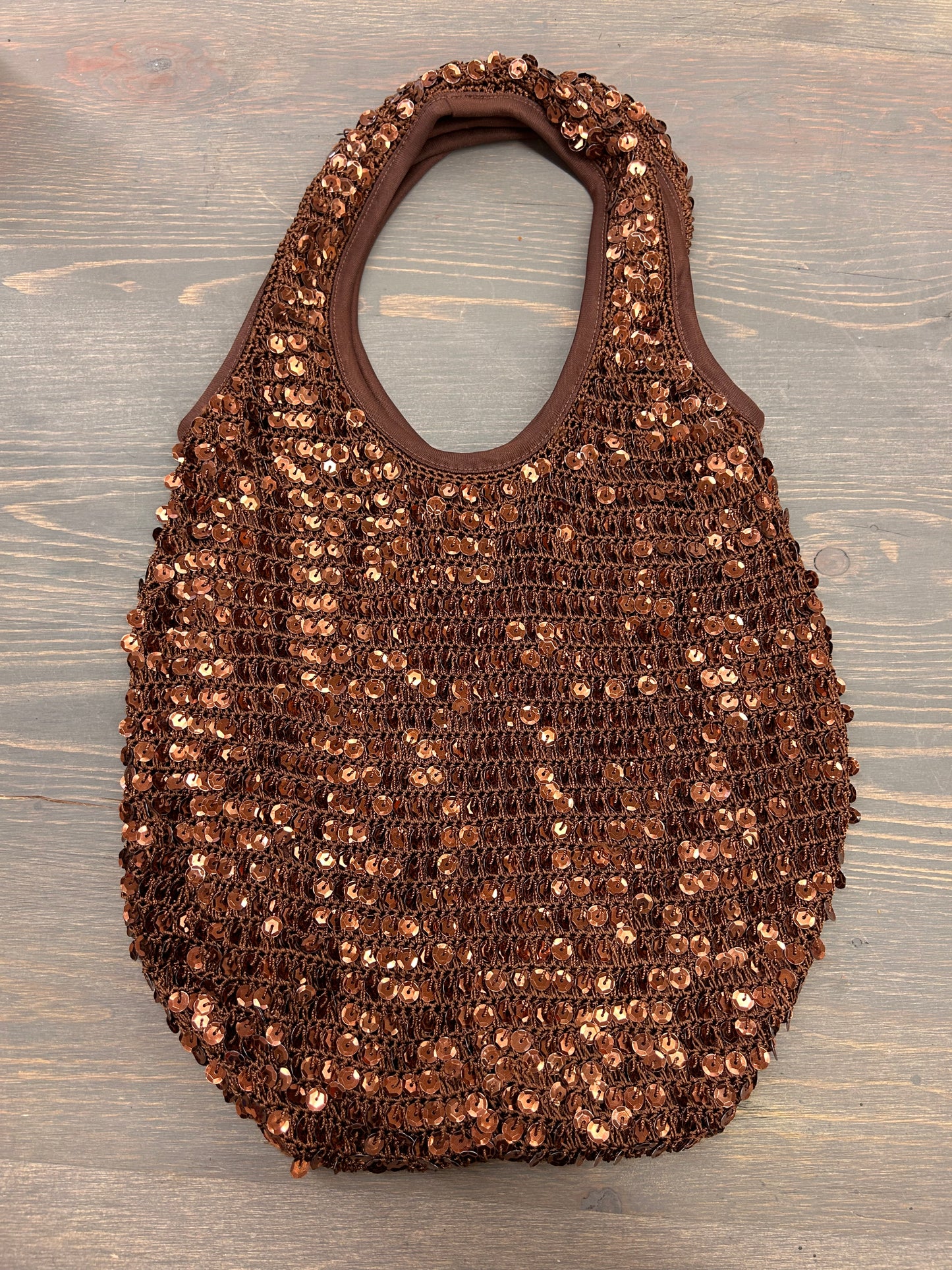 Brown sequin bag Purse