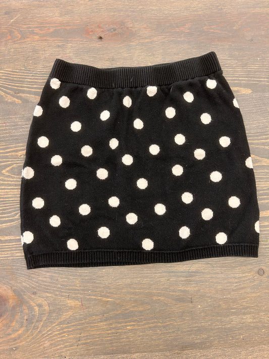 H&M 6/8 black polka dot skirt