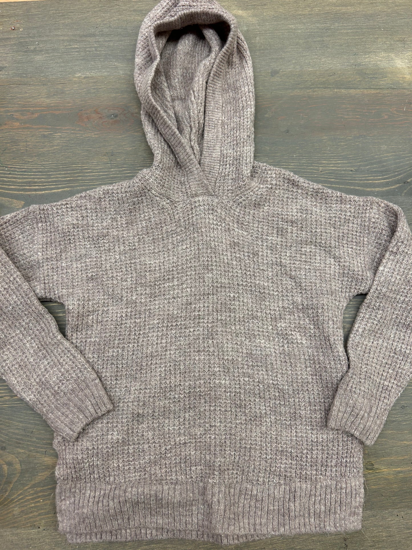 Old navy 5 dusty purple waffle knit hoodie