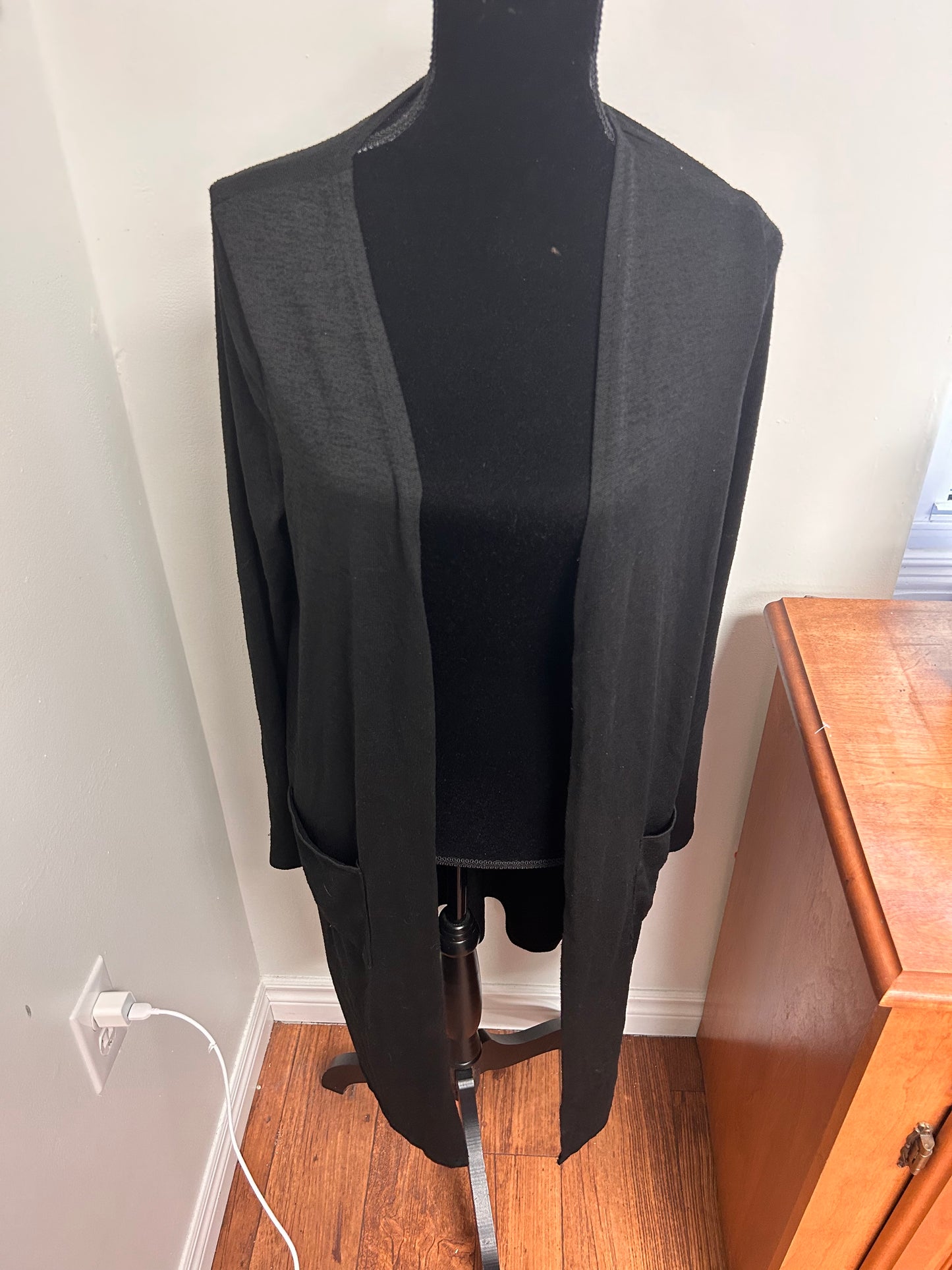 Revamped medium black cardigan