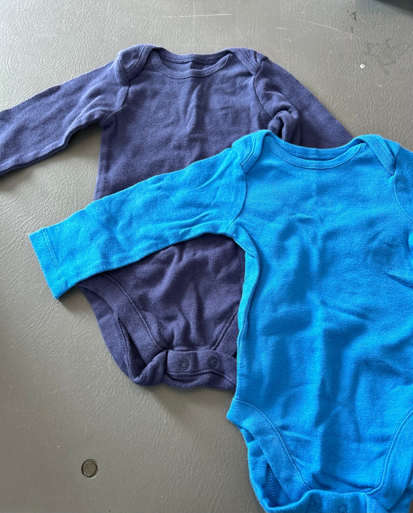 Bundles 3/6m blue onesie