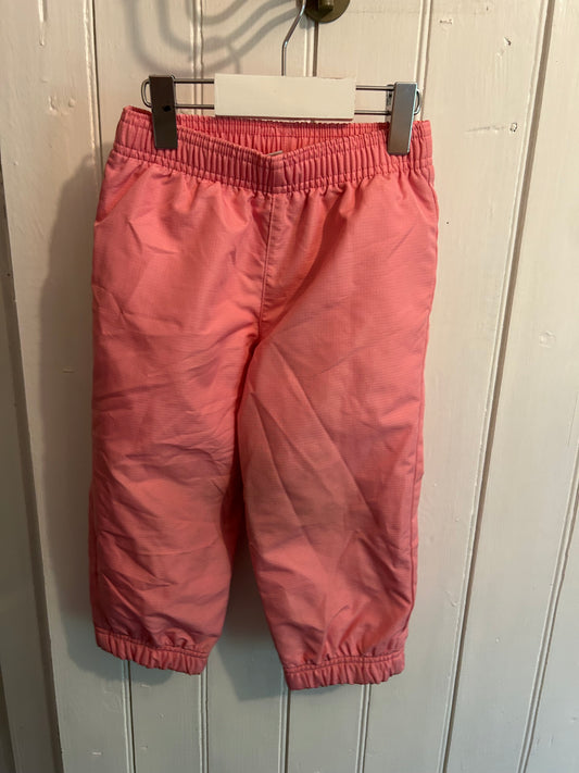 Joe fresh 2t pink fleece lined splash pants