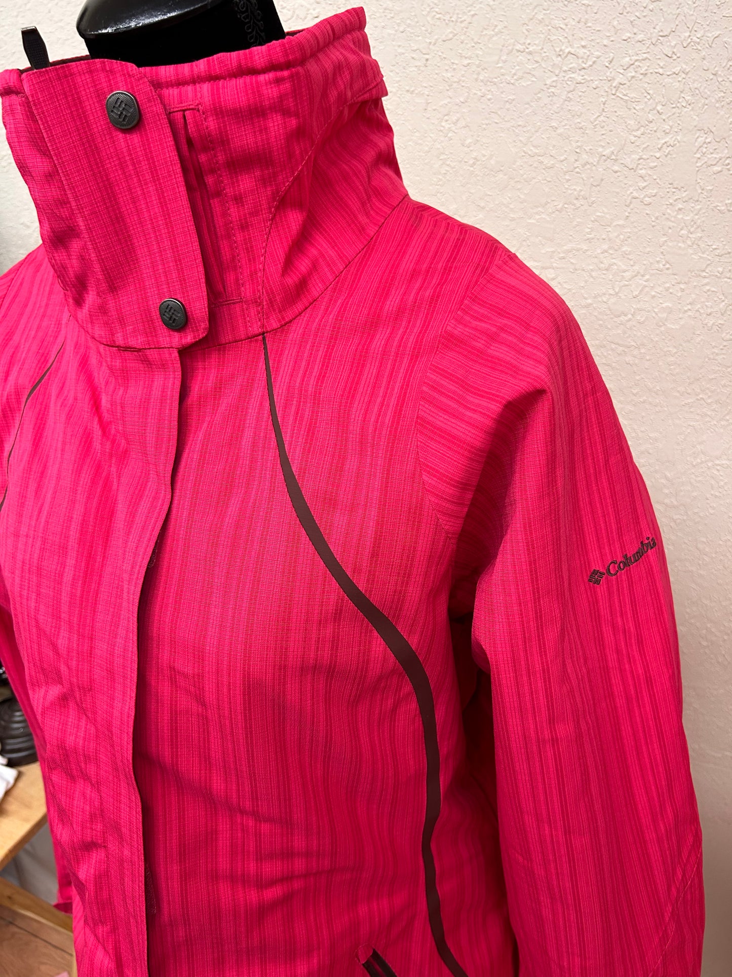 Columbia xl pink omni heat winter jacket