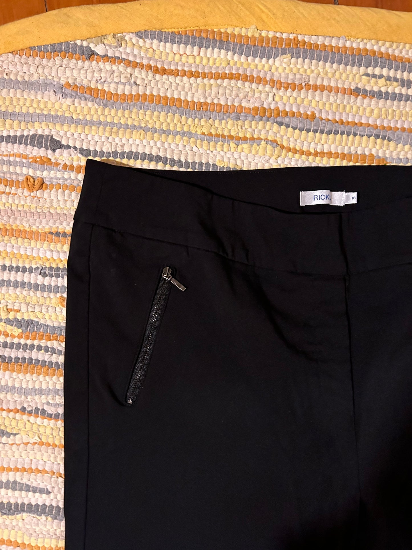 Rickis size 18 black straight leg dress pants