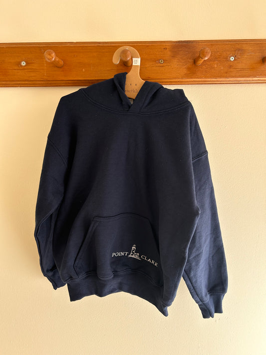 Youth navy point Clark pocket hoodie