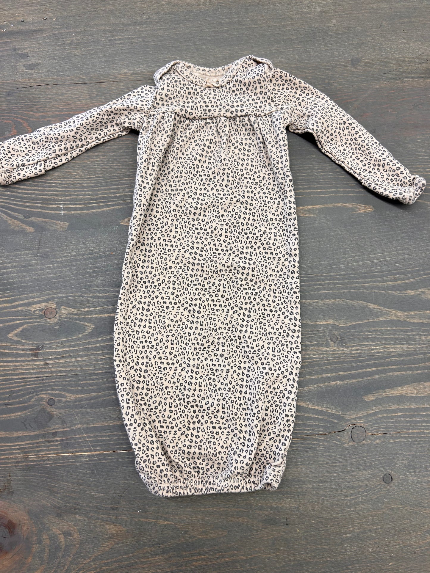 Carters newborn cheetah sleep gown