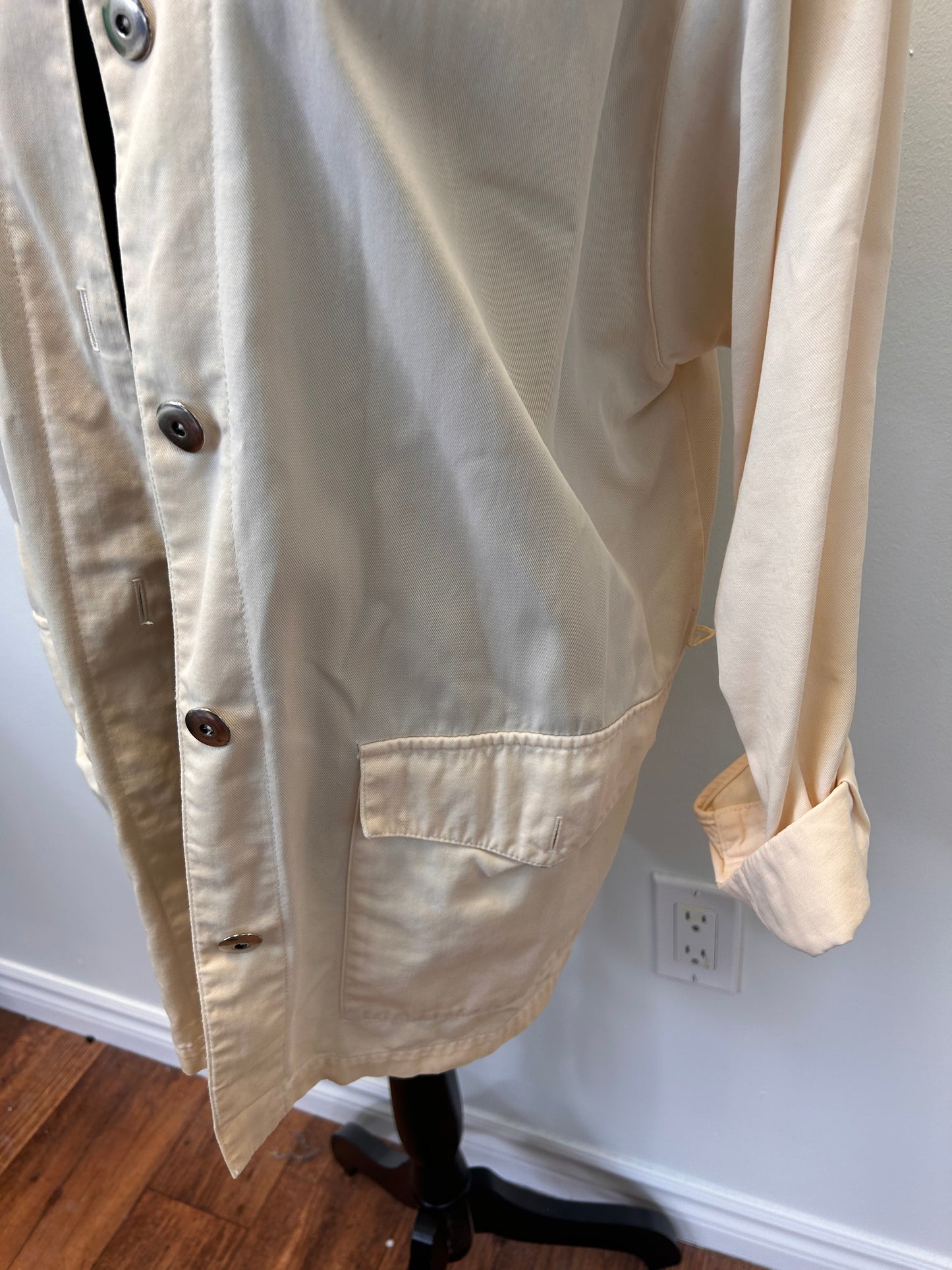 Vintage medium beige denim coat