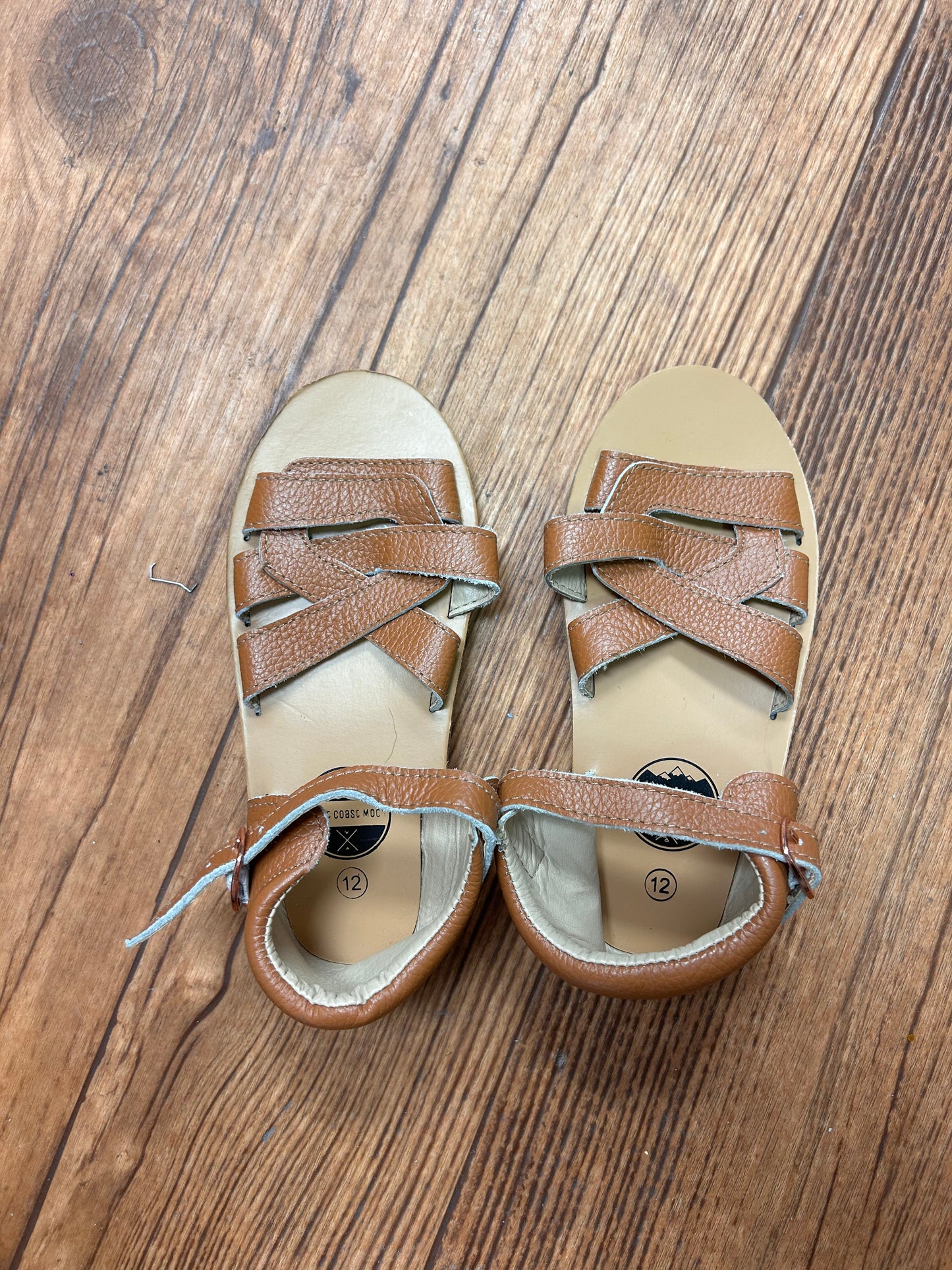 NEW West coast moccasins 12 brown sandals