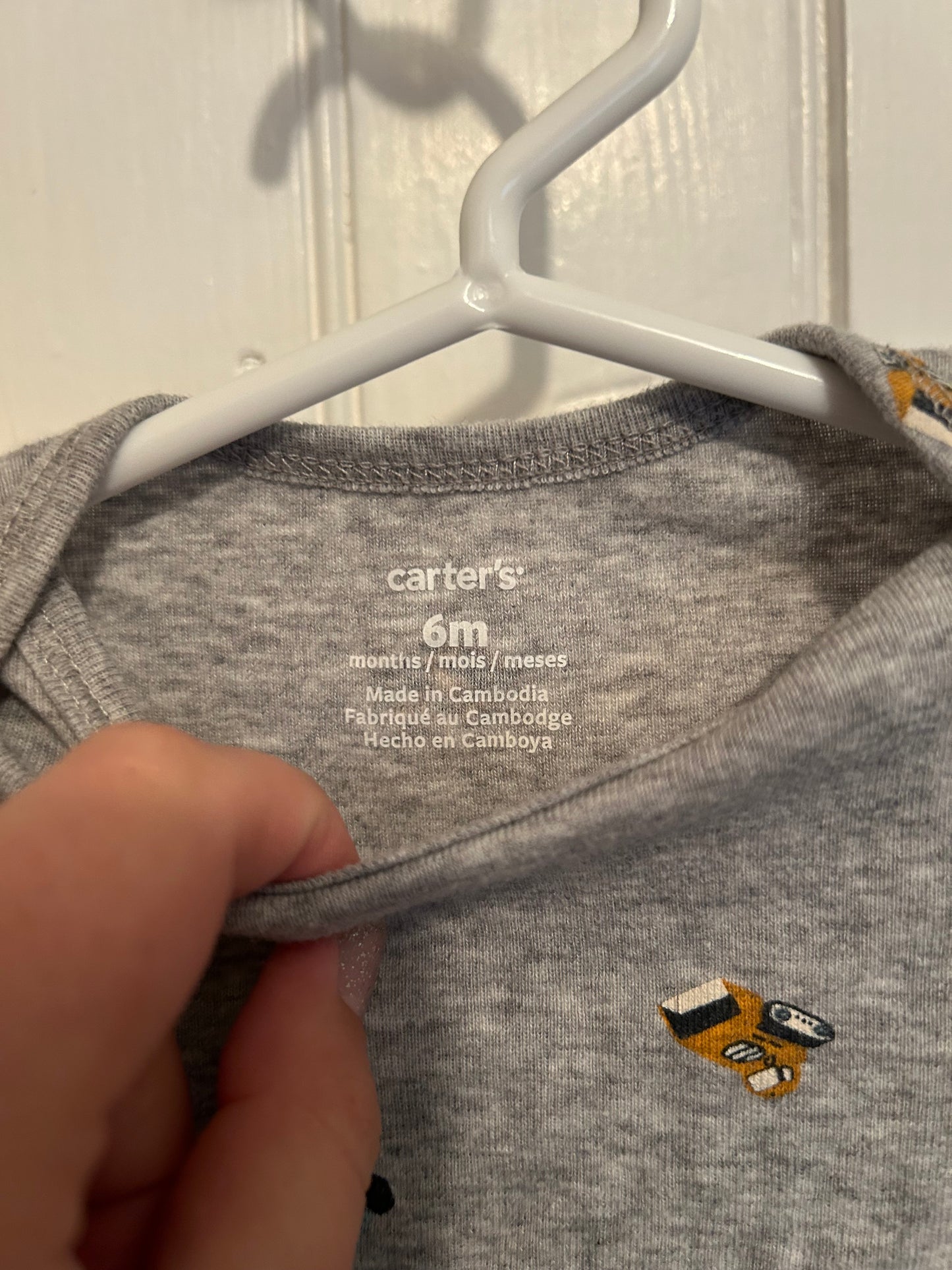 Carters 6m vehicle onesie