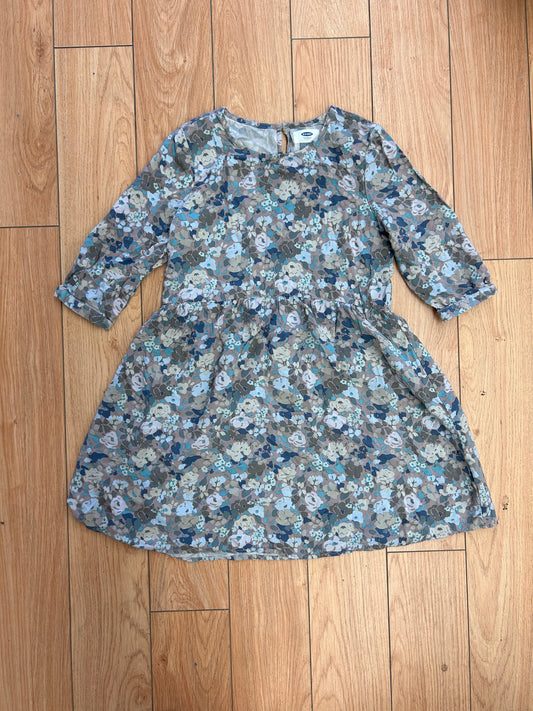 Old navy 10/12 blue & grey floral dress