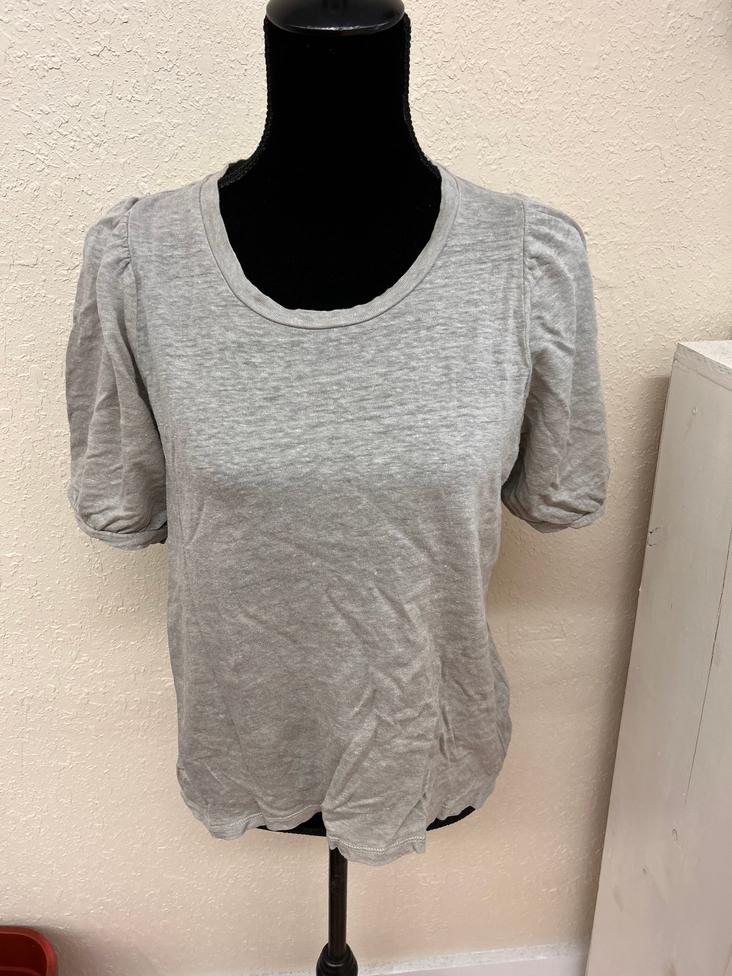 Part two large grey puff sleeve top