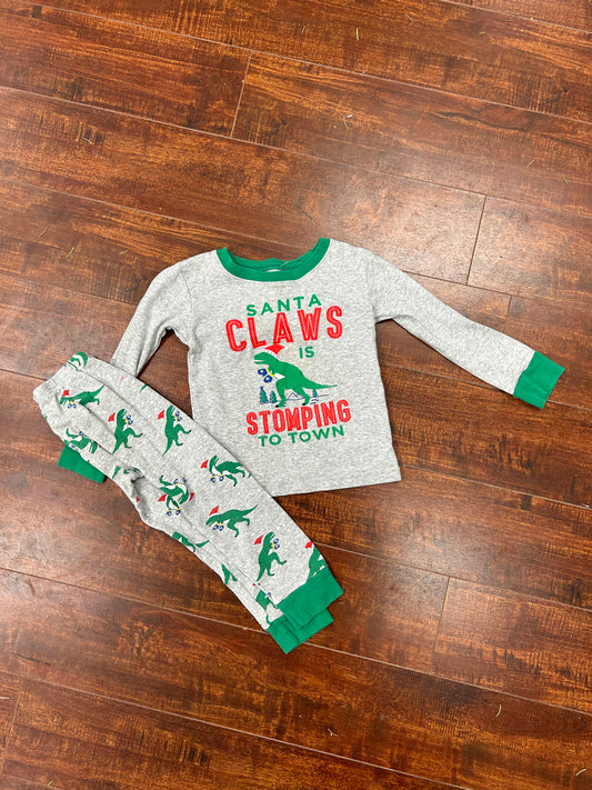 Carters 3t Christmas Dino pj set