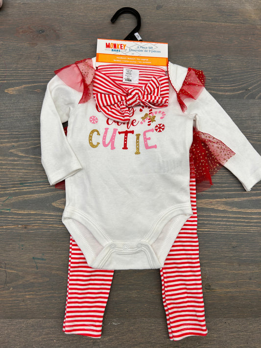 NEW monkey bars 3/6m candy cane 3pc set