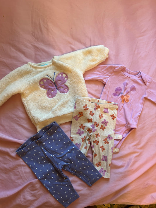 Pekkle 3m butterfly 4pc matching set