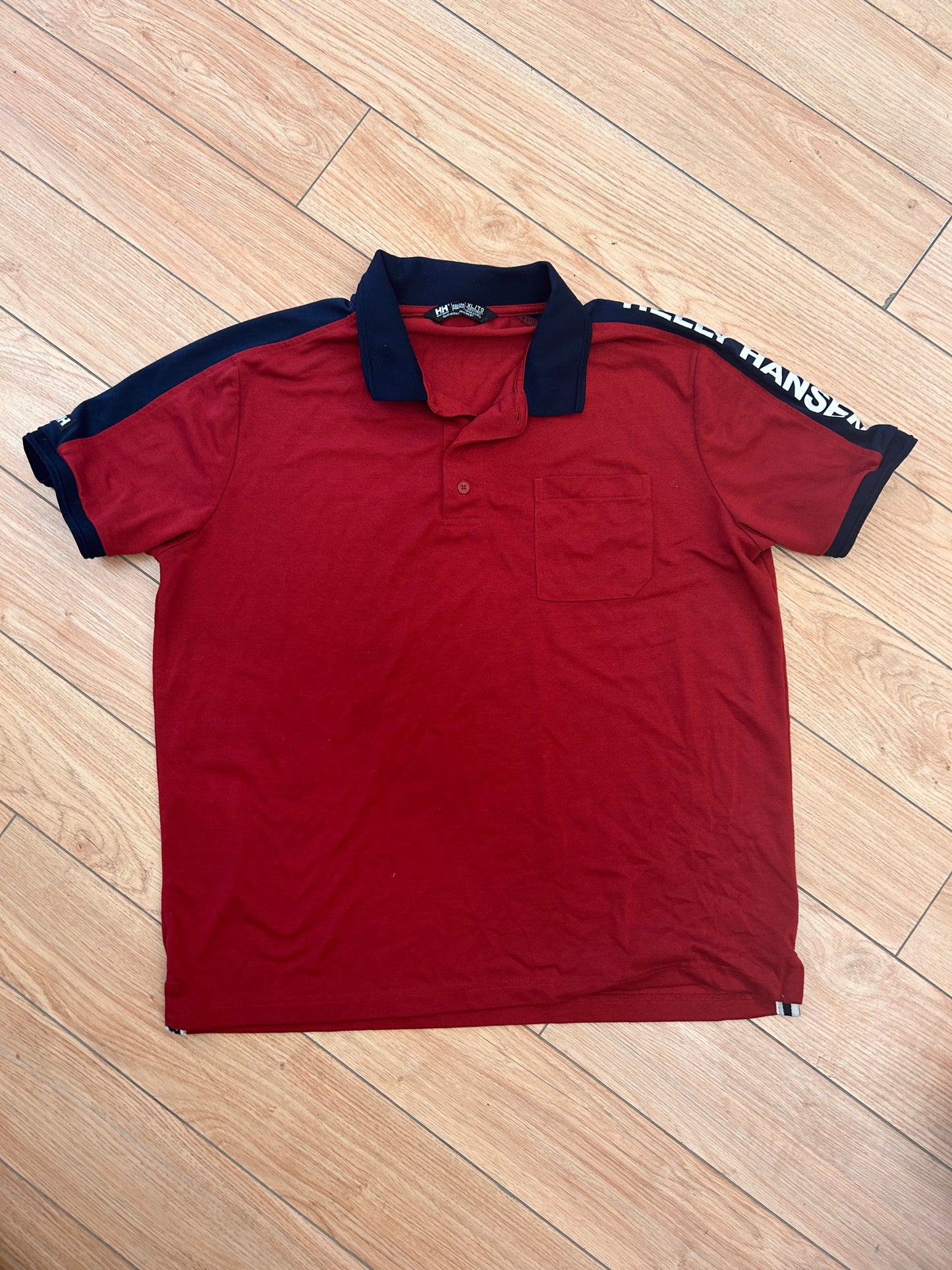 Helly hensen men’s xl red polo top