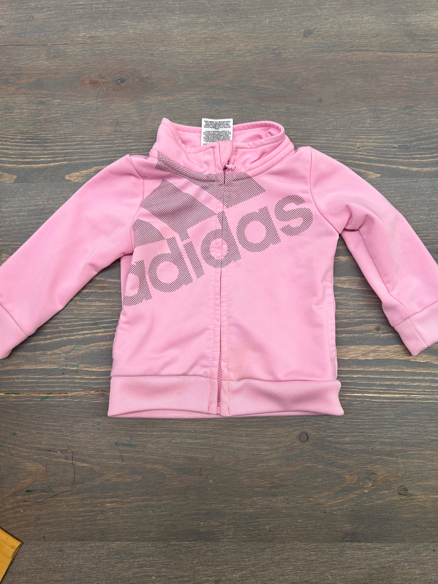 Adidas 6m pink zip up sweater