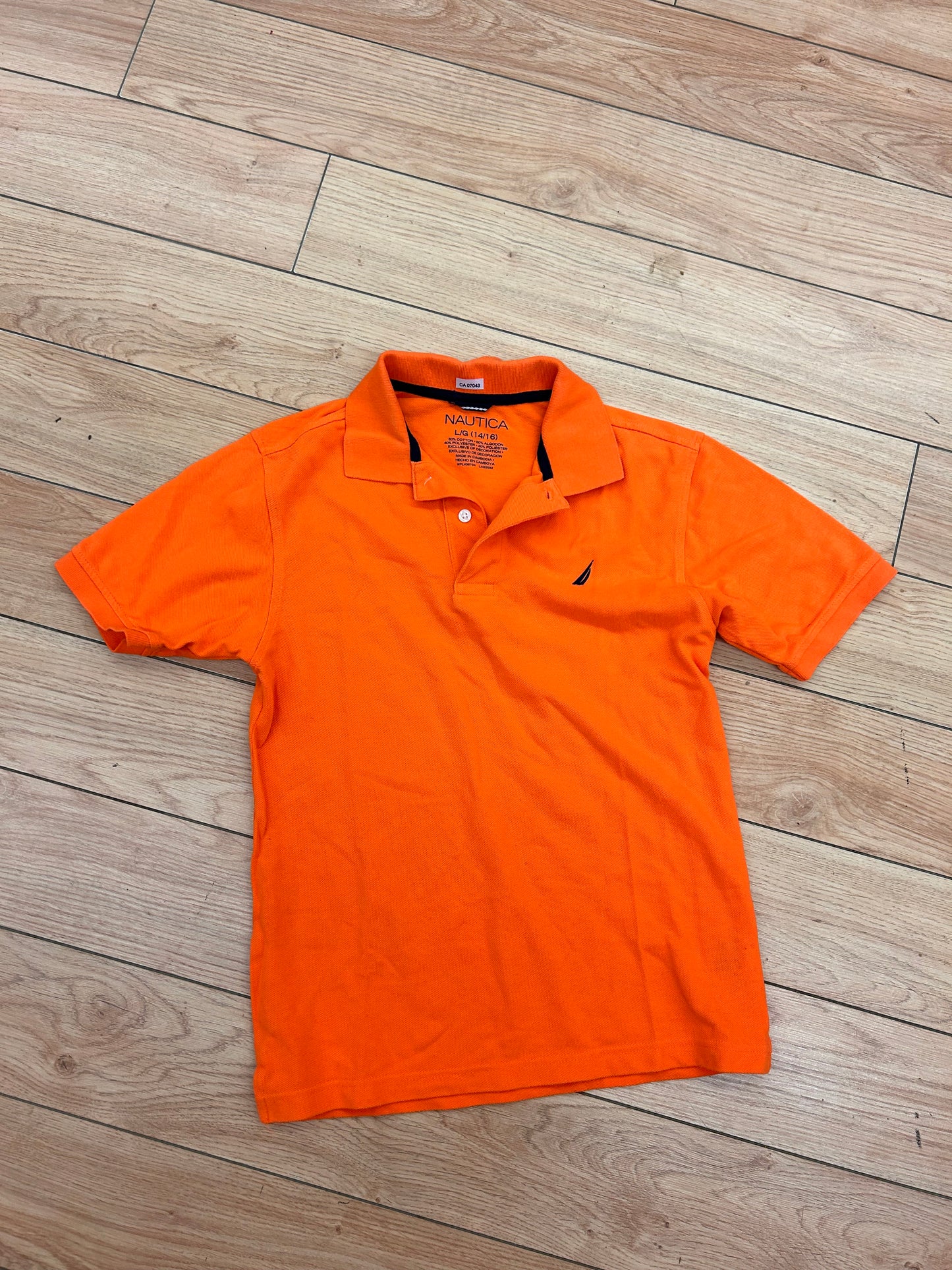 Nautical 14/16 orange polo shirt