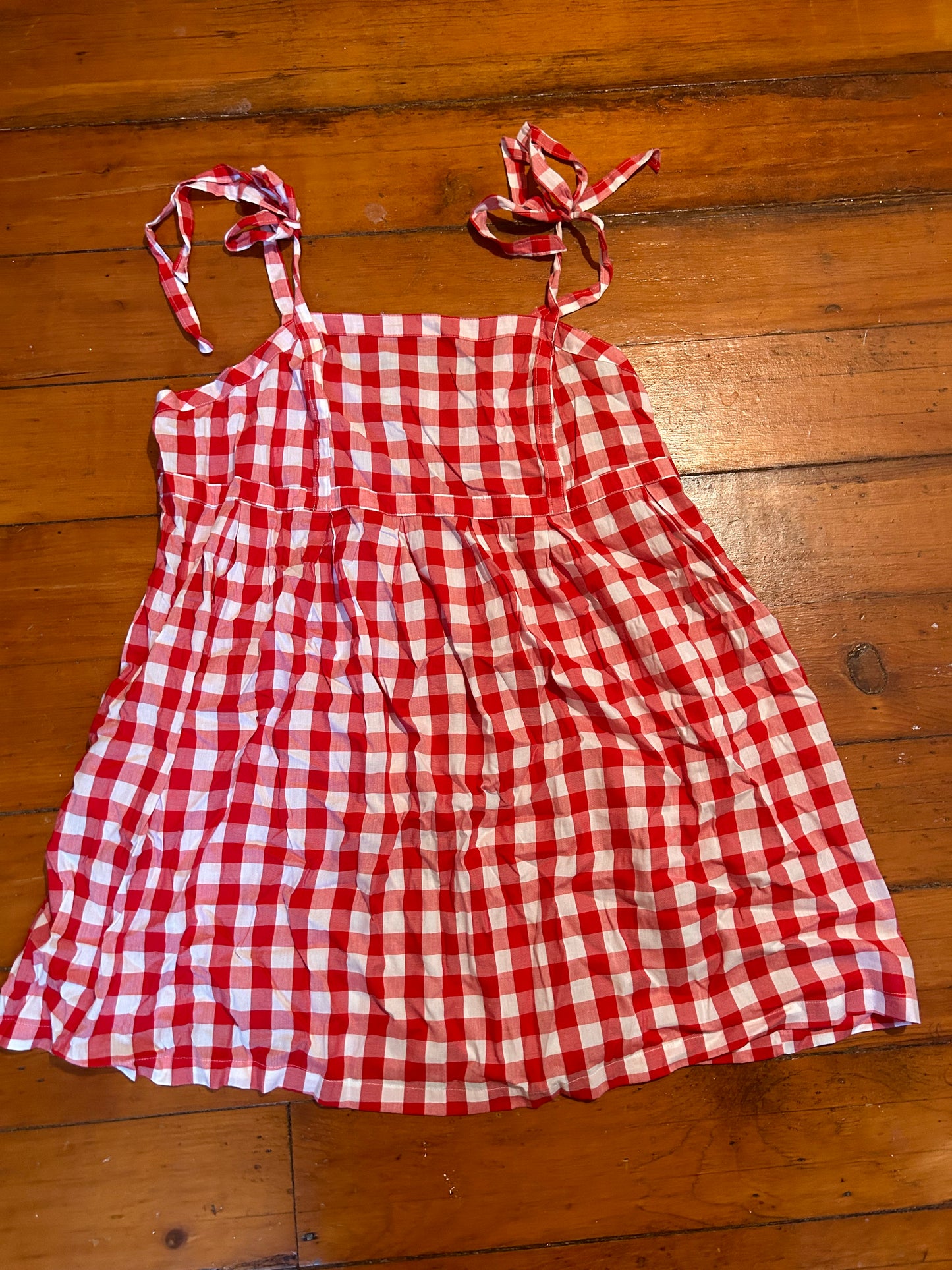 Old navy 2x red gingham mini dress