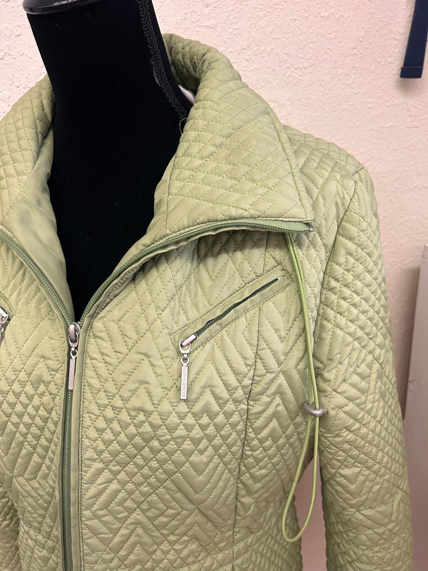 Weatherproof medium green quilted jacket