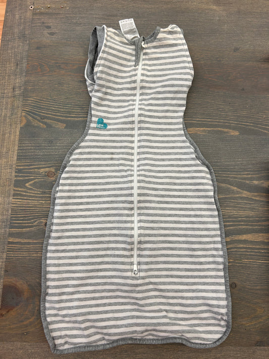 Love to dream medium 1TOG grey striped sleep sack