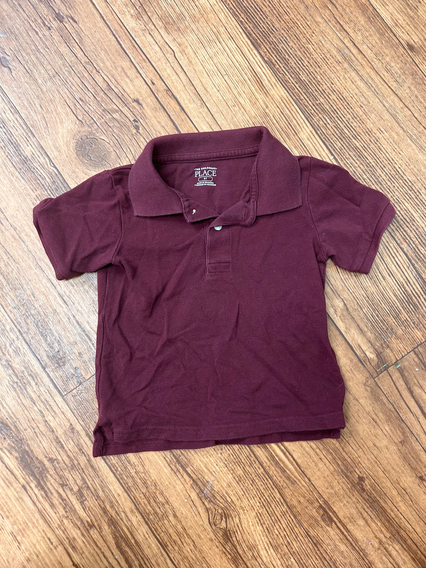 Children’s place 3t burgundy polo