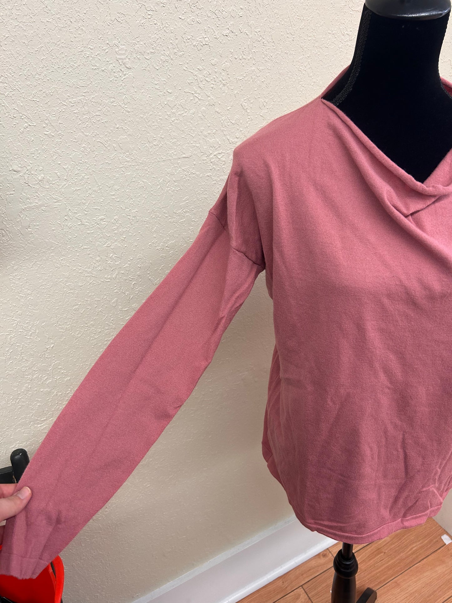 Misslook plus size pink scoop neck top