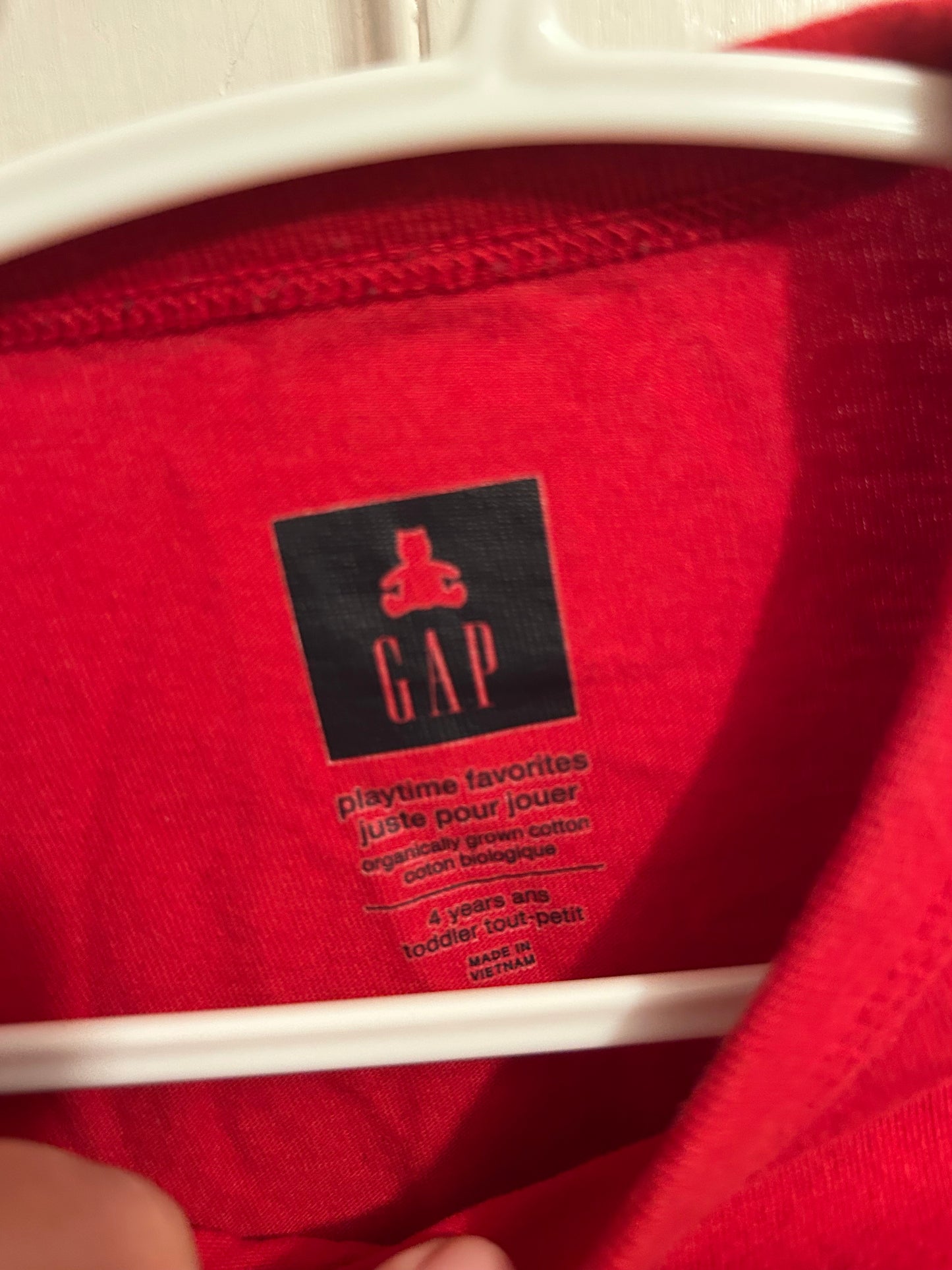 Gap 4t red firetruck top