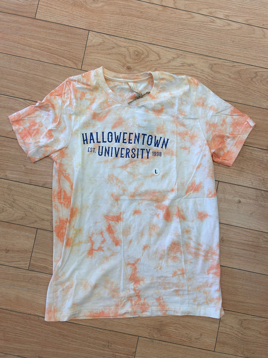 Halloweentown university bleach dye T-shirt