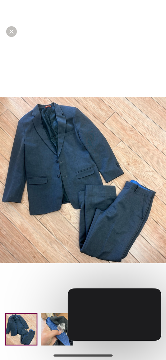 Boys 18 grey suit set